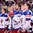 OSTRAVA, CZECH REPUBLIC - MAY 10: Team Russia enjoys their national anthem after a 3-2 overtime win over Team Slovakia during preliminary round action at the 2015 IIHF Ice Hockey World Championship. (Photo by Richard Wolowicz/HHOF-IIHF Images)

